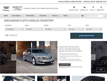 Tablet Screenshot of englewoodcliffscadillac.com